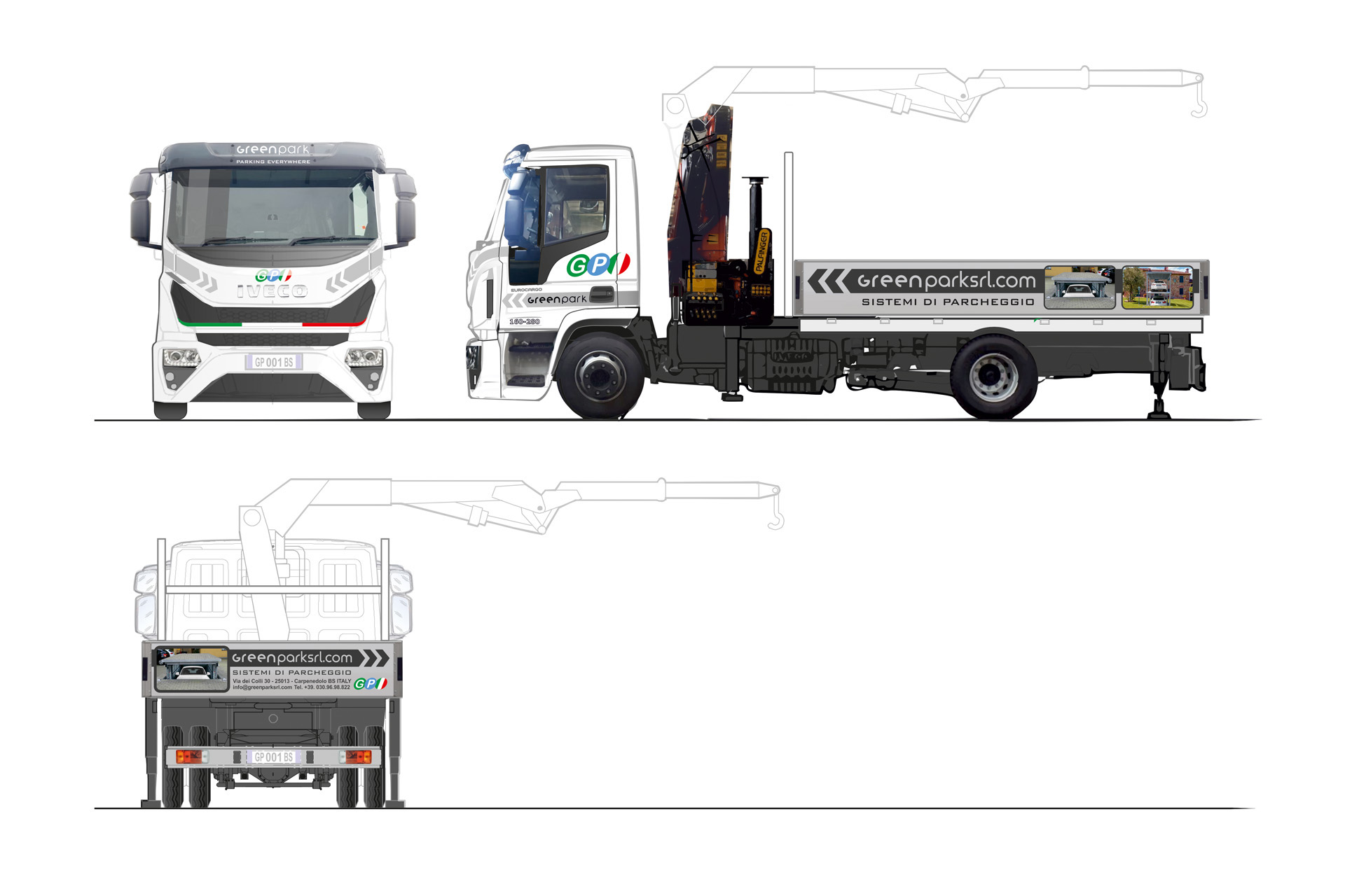 Casarotto Design grafica adesivi decalcomanie automezzi aziendali castiglione delle stiviere mantova brescia camion green park-02