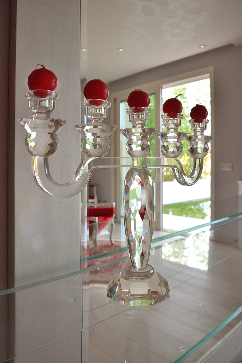 candelabro vetro camera da letto simone casarotto design casa MG