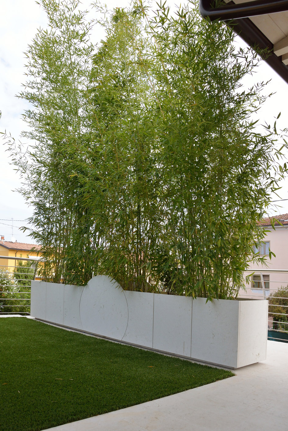 vaso di fiori fioriera marmo trani bambù simone casarotto design casa MG